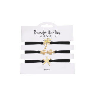 Maya J Hair Tie, 1 Count (Pack of 1), Black-yellow