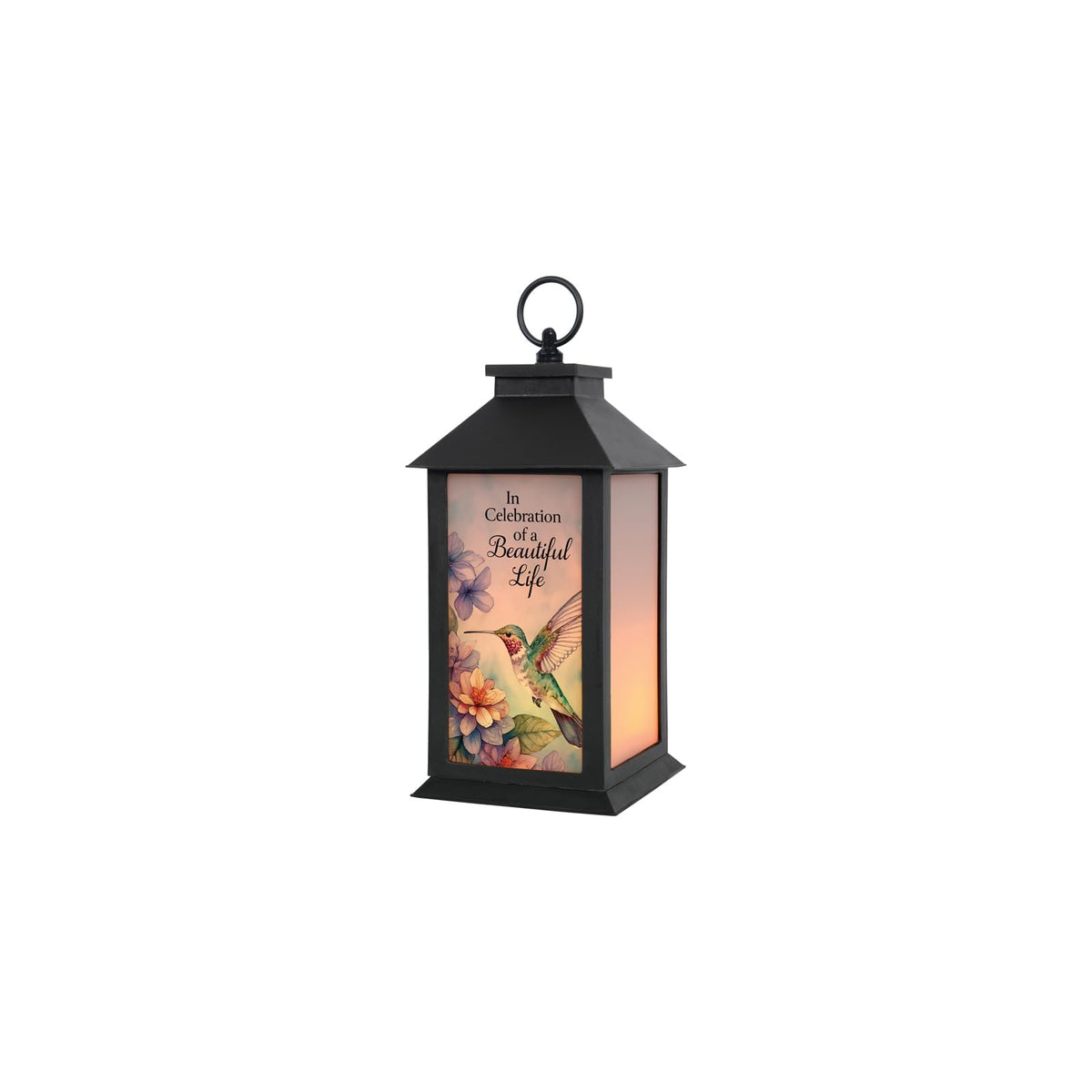 Carson Electric Lantern, 13" H, Black/Beige