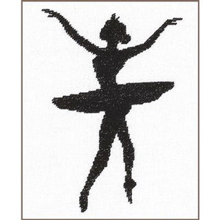 Vervaco Lanarte Counted Cross Stitch Kit: Ballet Silhouette 3 (Evenweave)