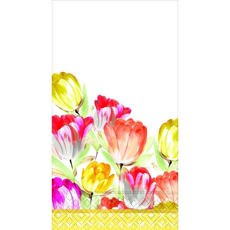 DESIGN DESIGN Pretty Tulips Guest Napkin, Party Supplies