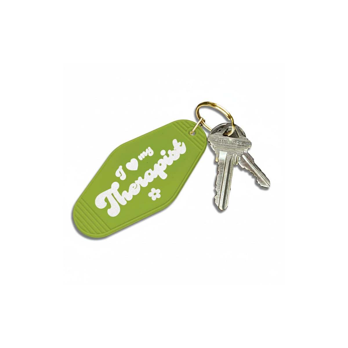 Papersalt Keychain, Gold, Vintage