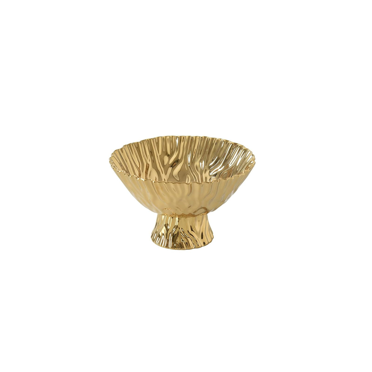 Pampa Bay Dishware Bowl, Medium, Gold