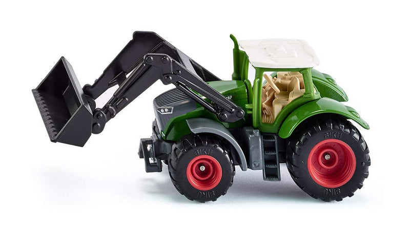 Siku 1393, Fendt 1050 Vario Tractor with Front Loader, Green/Black, Movable Front Loader, Removable cab, Rubber Tyres