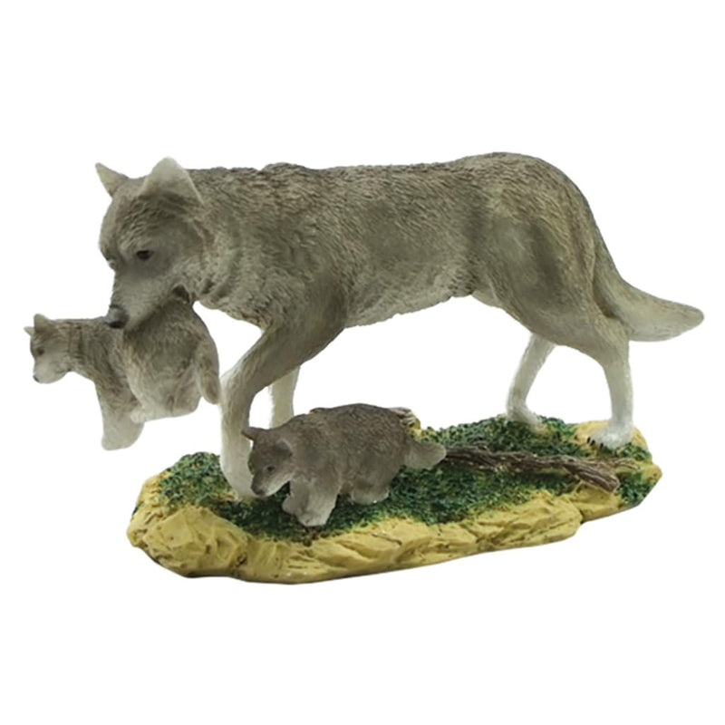 Lipco Wolf Carrying Pup Figurine, Polyresin, Home Decor Accessories