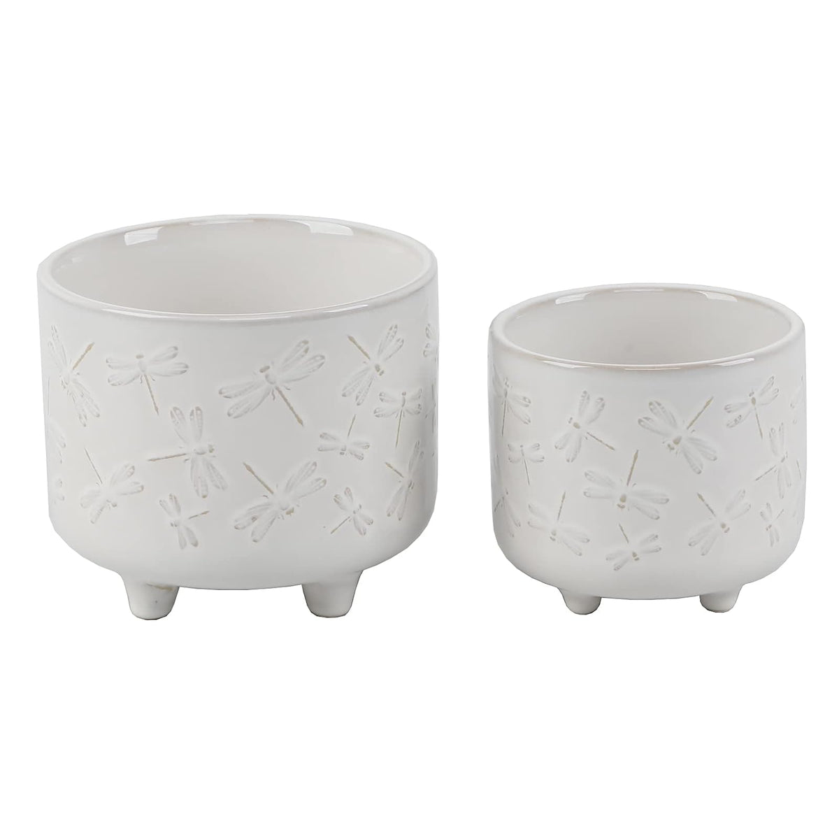 Flora Bunda Planter, 6.5 x 6.5 x 4.5 inches, Ivory