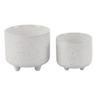 Flora Bunda Planter, 6.5 x 6.5 x 4.5 inches, Ivory