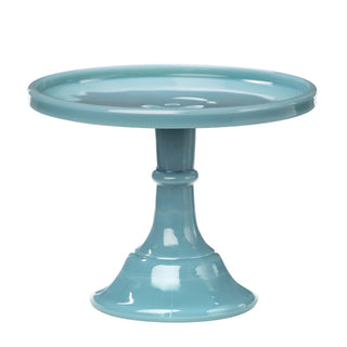 Mosser Glass Dishware Plate, 9 inches diameter x 7 inches high, Blue