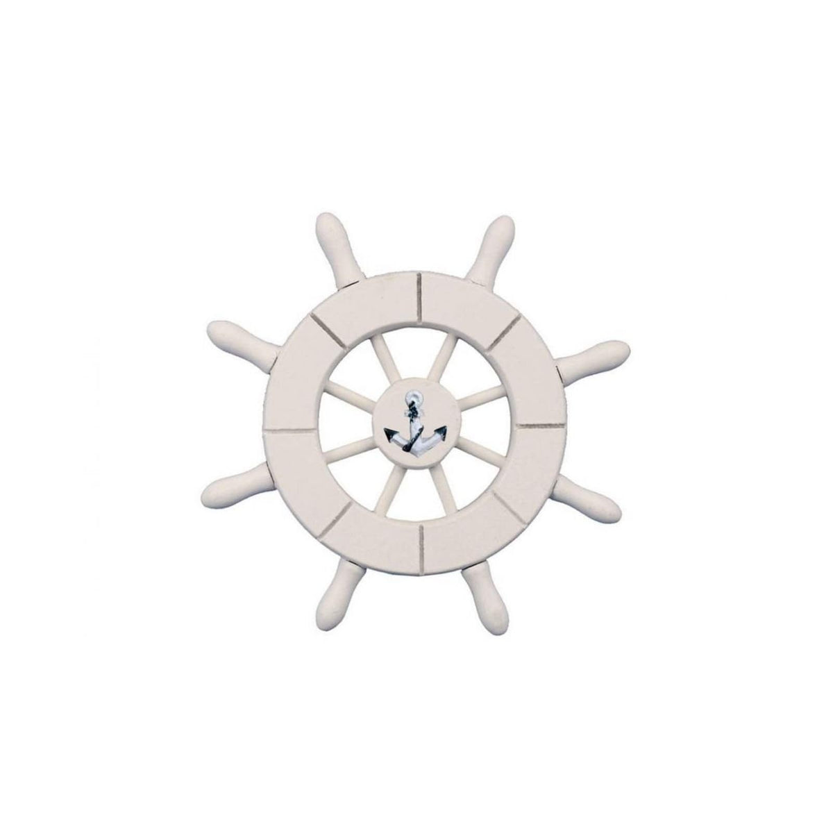 Hampton Nautical Wall Art, 6"L x 6"W, White
