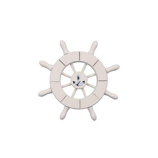 Hampton Nautical Wall Art, 6"L x 6"W, White