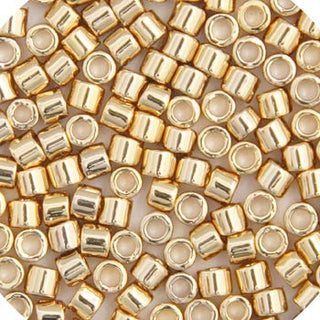 John Bead Craft Bead, 8/0, Light Gold 24kt Plated