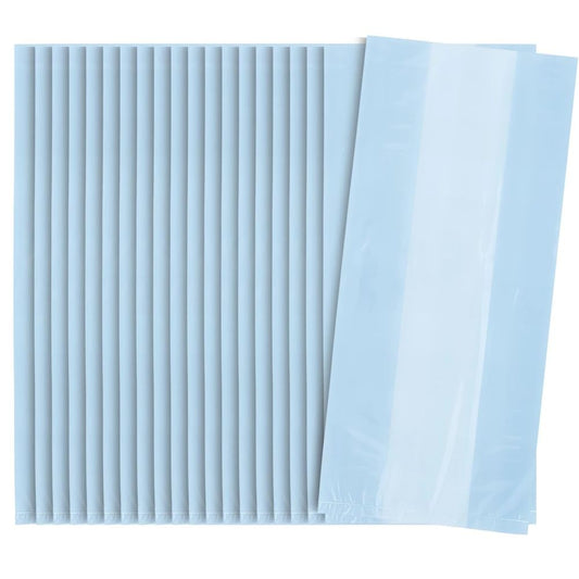 Unique Industries Baby Blue Cellophane Bags, 30ct