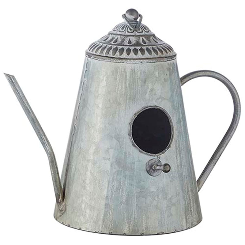 RAZ Imports 4238672 Vintage Coffee Pot Bird House, 12.5-inch Height