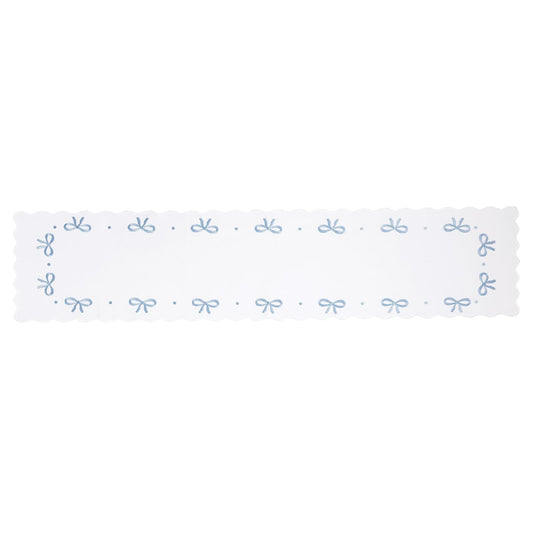 Mud Pie Table Runner, 16" x 72", White