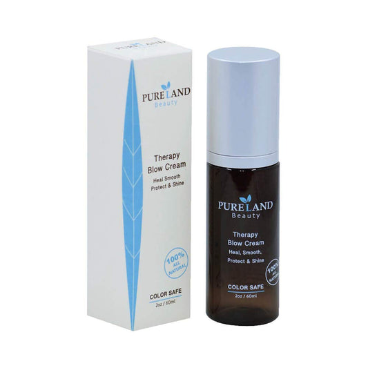 ELC Dao of Hair Pureland Beauty Therapy Blow Cream, All Natural Leave-In Hair Repair Treatment - Heal, Smoothe, Protect and Shine any Hair Type - 2 oz.