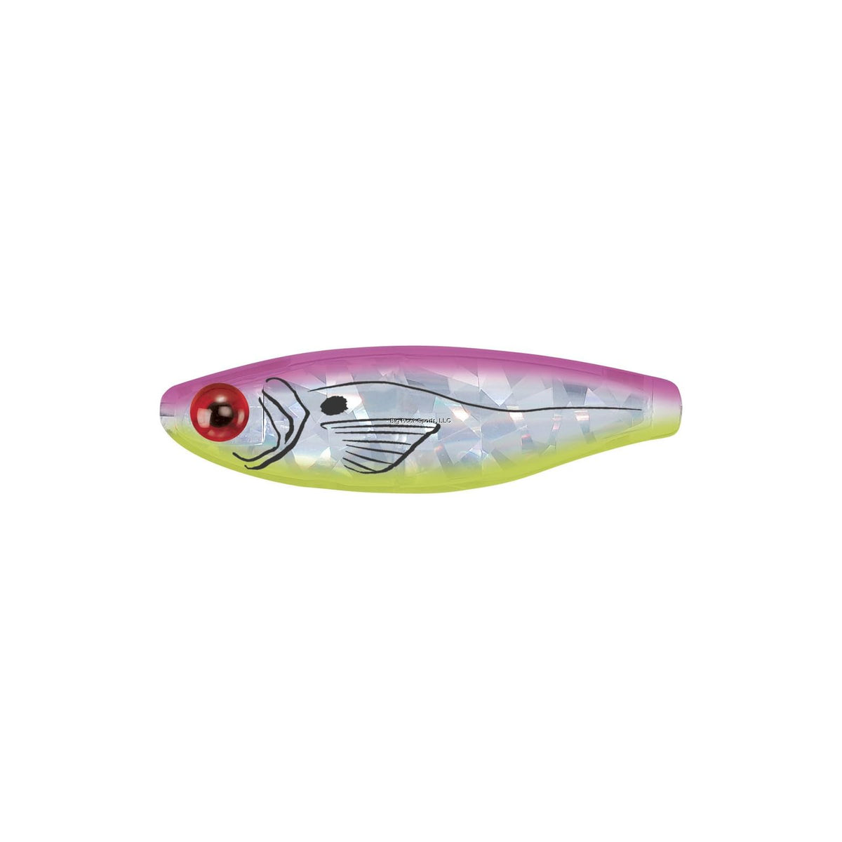 MirrOLure Fishing Hook, 3.5in 3/4oz, Fh Pk Bk/Cht/Silver