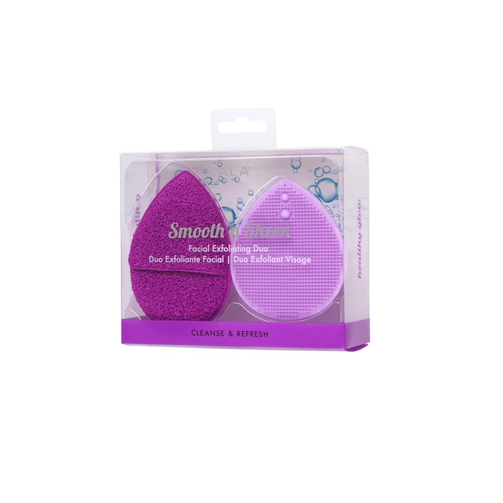 Cala Purple facial exfoliator duo