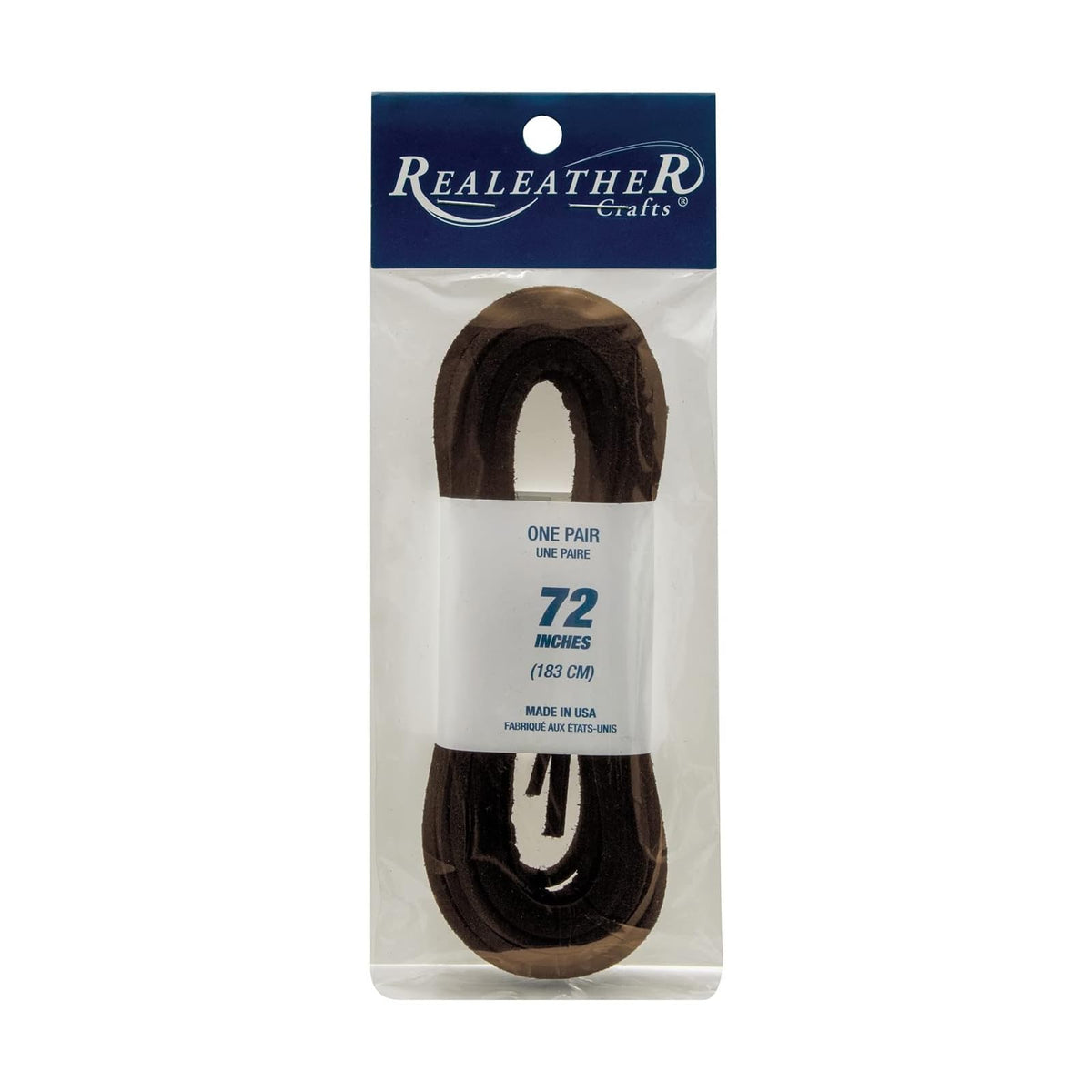 Realeather Shoelace, 72", Dark Brown