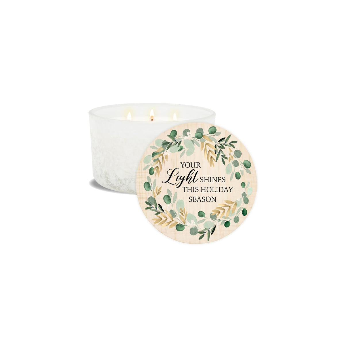 Carson Candle, 5.13" W, White