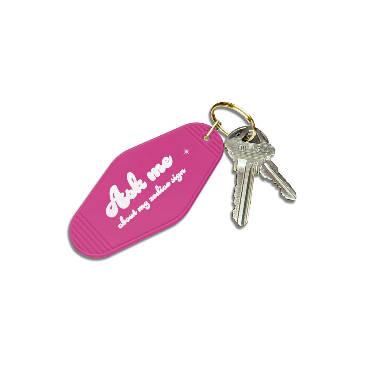 Papersalt Keychain, Gold, Retro