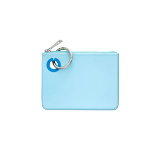 Oventure Coin Purse Pouch, Light Blue, Mini Silicone Pouch