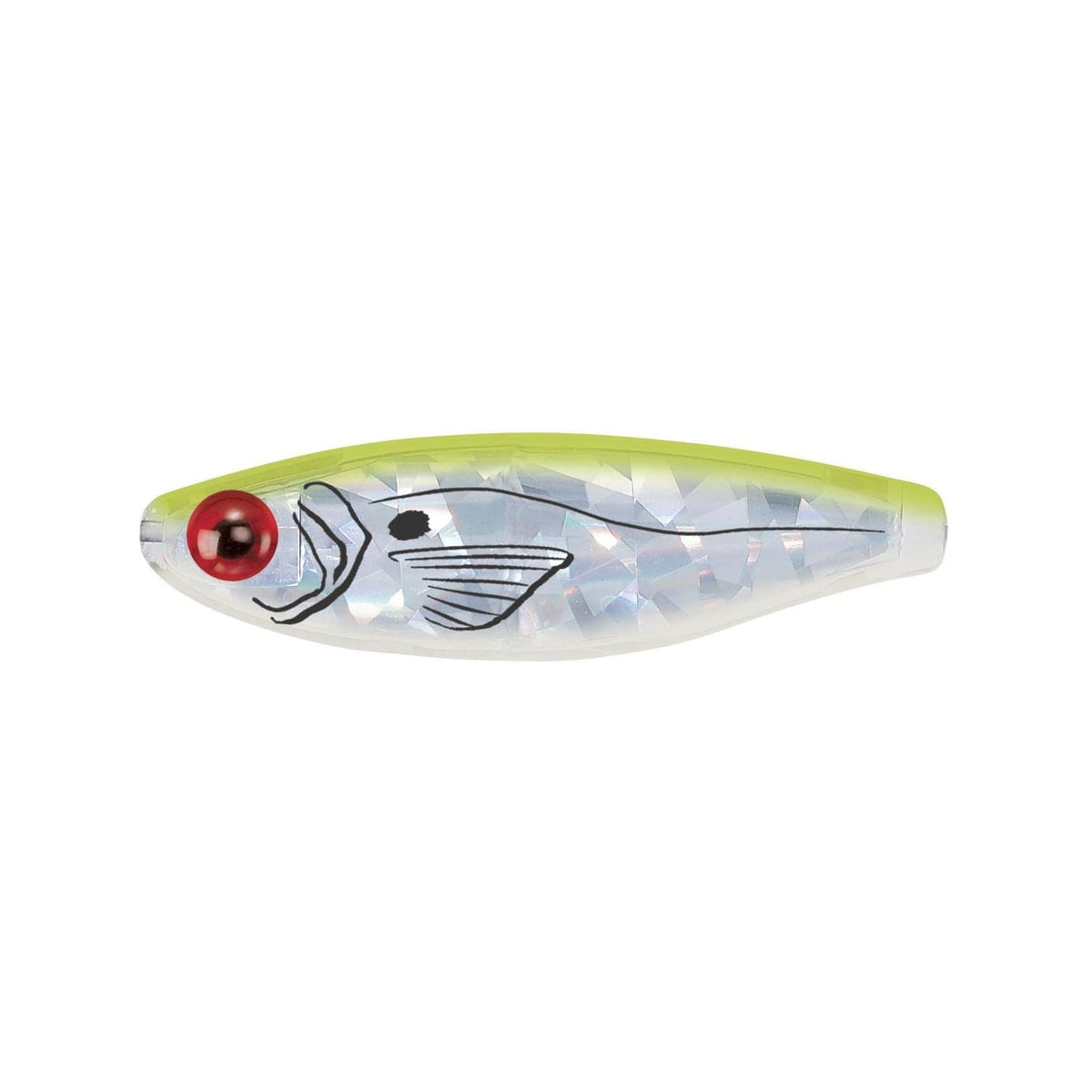 MirrOLure Fishing Hook, 3.5in 3/4oz, Chat Bk/Prl/Silver