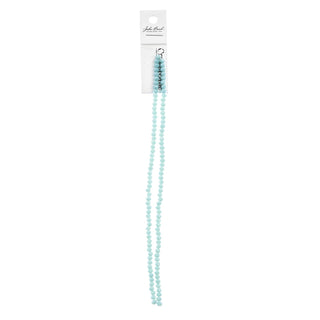 John Bead Craft Bead, 3mm x 4mm, Opaque Turquoise Blue
