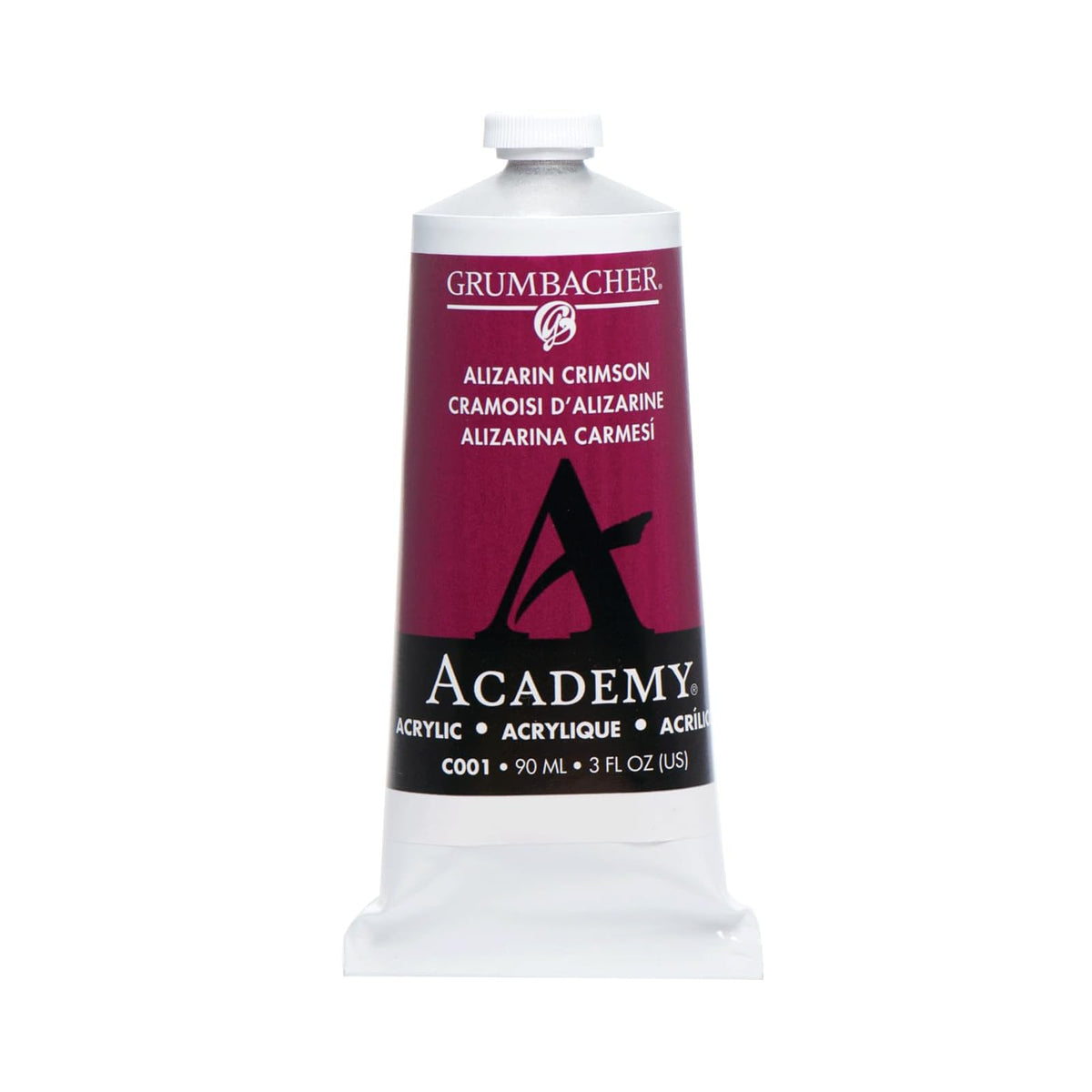 Grumbacher Paint, 3.04 Fl Oz (Pack of 1), Alizarin Crimson