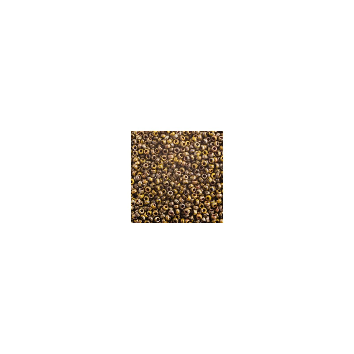 John Bead Craft Bead, Small, Dk. Yellow Picasso