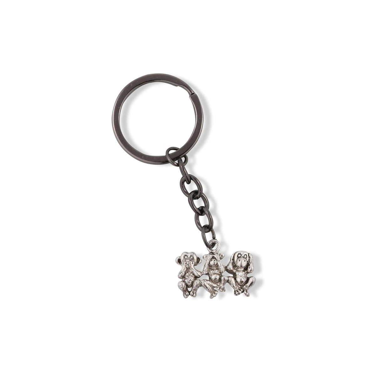 Dave The Bunny Keychain, Medium, Silver
