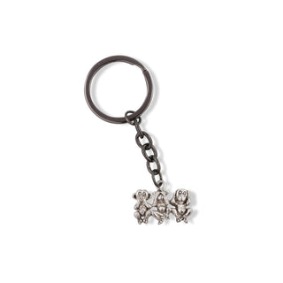 Dave The Bunny Keychain, Medium, Silver