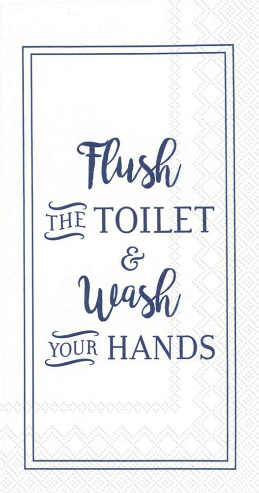 Boston International IHR Guest Towel Buffet Paper Napkins, 8.5 x 4.5-Inches, Flush & Wash