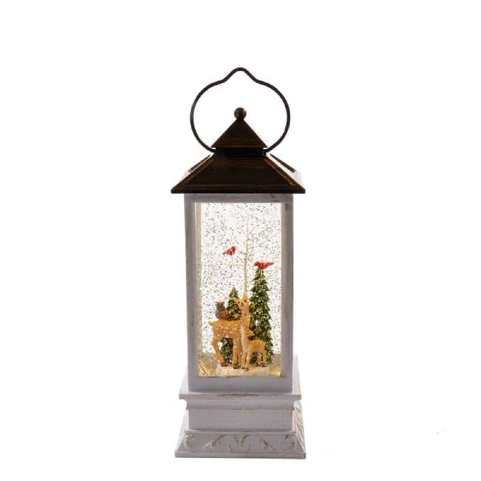 Kurt Adler Kurt S. Adler 10-Inch Battery-Operated LED Deer and Tree Musical Motion Table Piece, Multi