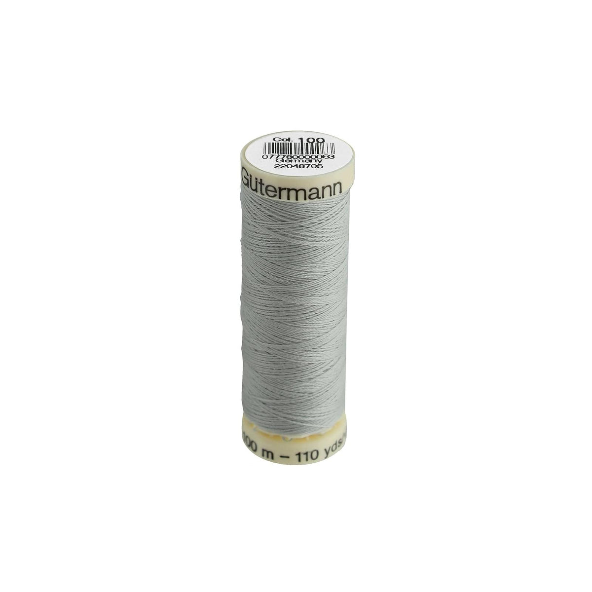 Gütermann Yarn, 70 to 90 needles, Silver