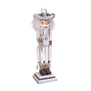 Kurt Adler Adler 19-Inch Hollywood Rhinestone Cowboy Nutcracker, Multi