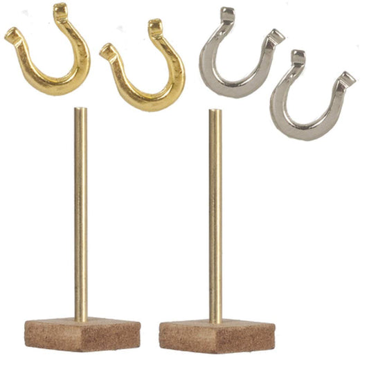 Aztec Imports Dollhouse Miniature 1:12 Scale 6 Pc Horseshoes SET #T8585