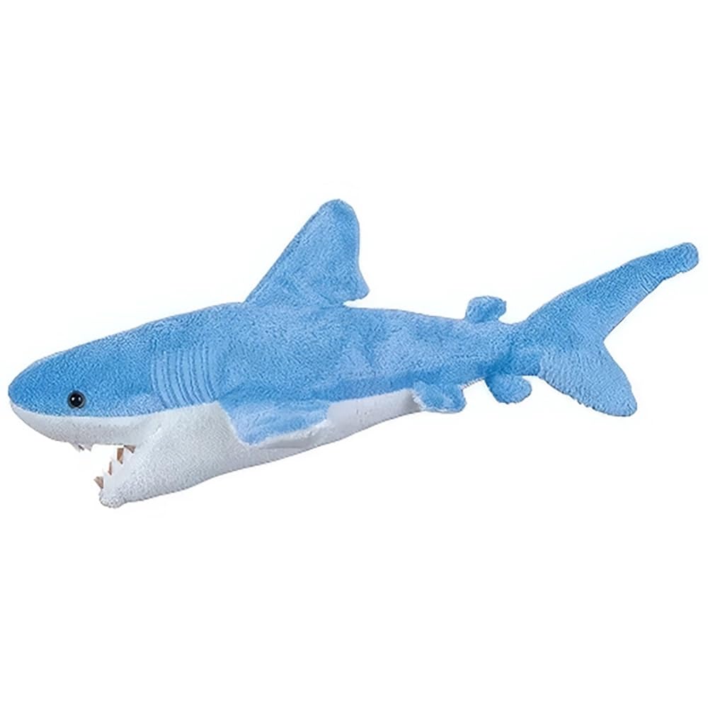 Rhode Island Novelty Cuddly Blue Shark Plush, Soft Marine Life Stuffed Animal for Kids, 13 Inch