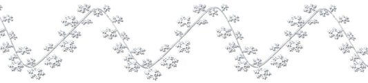 Beistle 1-Pack Gleam 'N Flex Snowflake Garland, 25-Feet