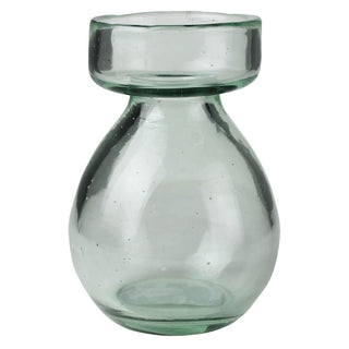 HomArt Recycled Glass Bulb Vase, Clear, 1-Count