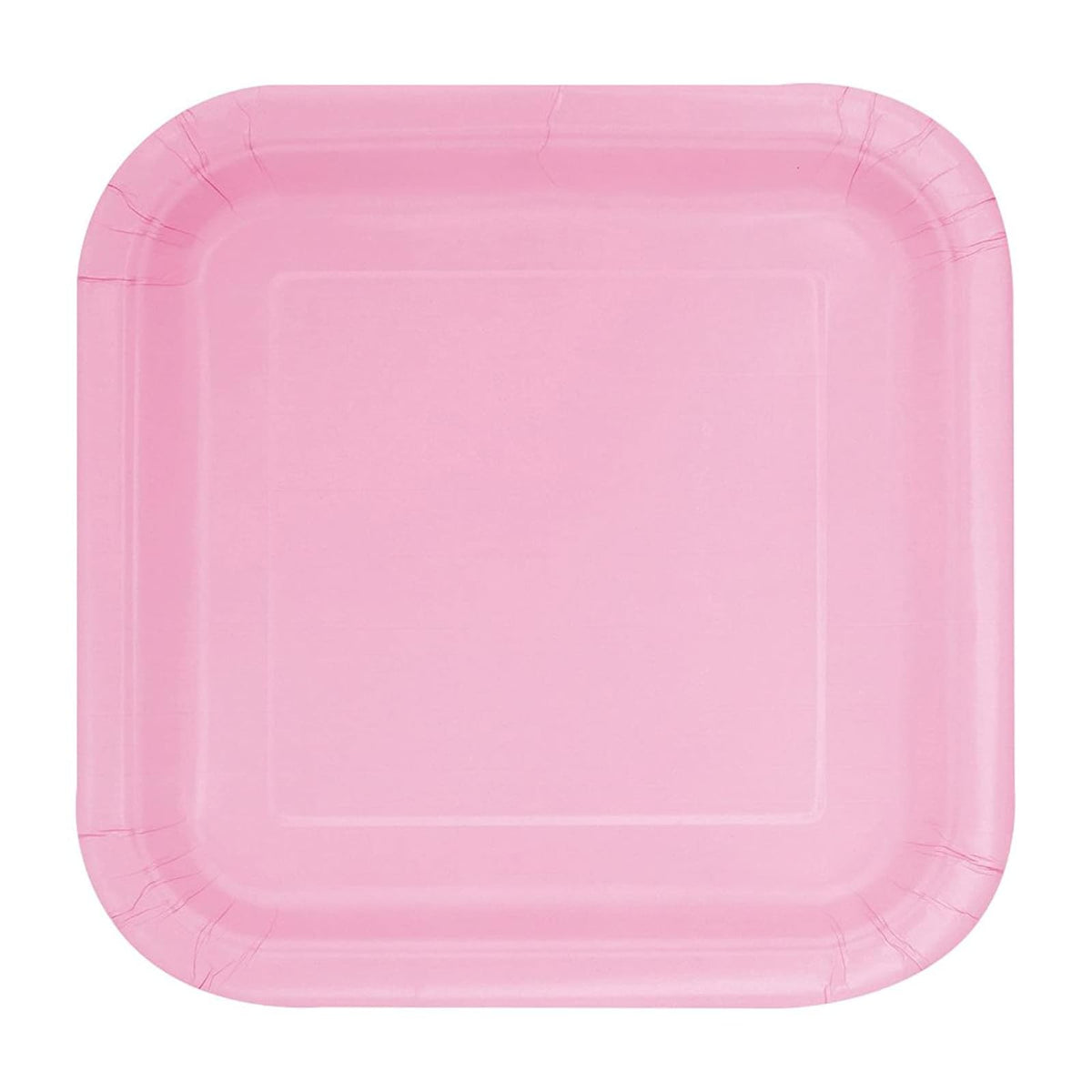 Unique Party Dishware Plate, 7", Light Pink