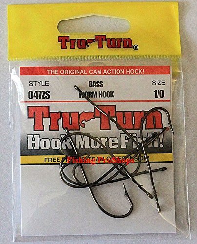 Tru Turn Hk 8-Pack Brz Bass Worm 047zs1/0 7 Hooks Per Bag047zs-1/0