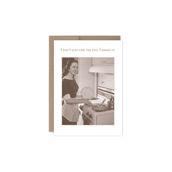 Shannon Martin Design Greeting Card, 4.5" x 6.25", Rich Copper and Sepia Tones