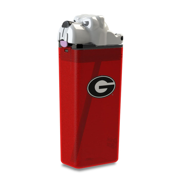 FUNTOPS Reusable Water Bottle | Officially Licensed NCAA Sports Bottle | BPA Free | Dishwasher Safe | Bulldog Uga Mascot | 12 oz Drink in the Box - University of Georgia