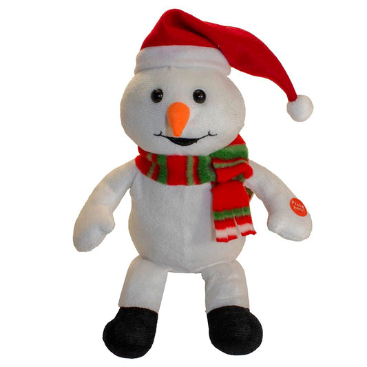 Kurt Adler 10-Inch Laughing Snowman with Farting Sound