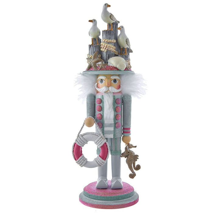 Kurt Adler Hollywood Nutcrackers Hollywood Seagull Coastal Nutcracker, 18-Inch, Multicolored