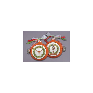 Magnolia Lane Hanging Ornament, Orange