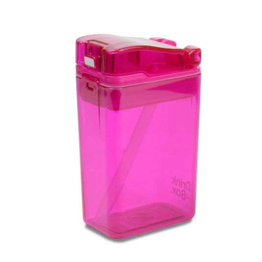 Kitchen Innovations New 2022 Drink in the Box by Precidio Design Eco-Friendly Reusable Drink Container, 8oz (Pink) 1008PK