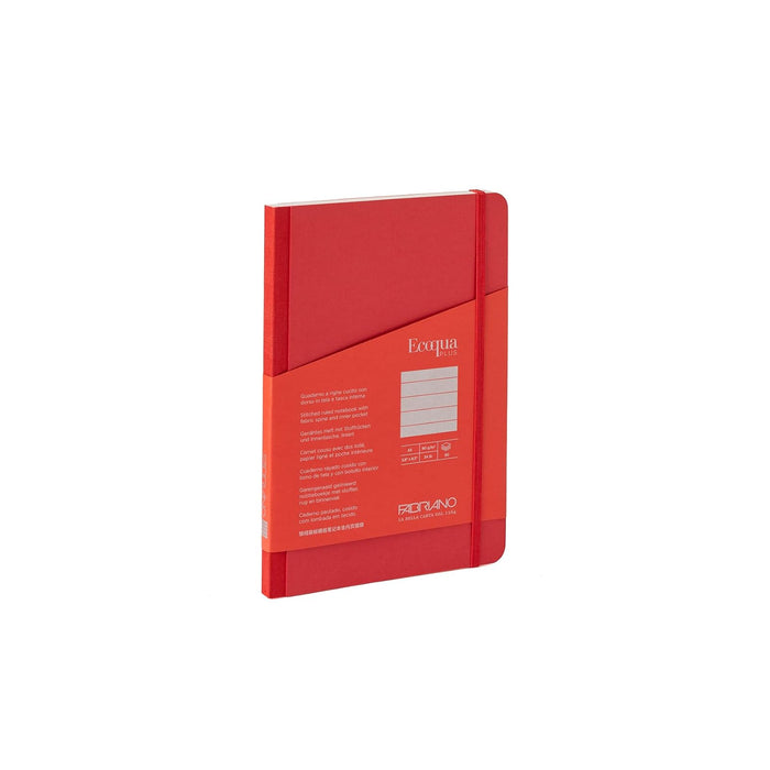 Fabriano Blank Book, Lined, Red