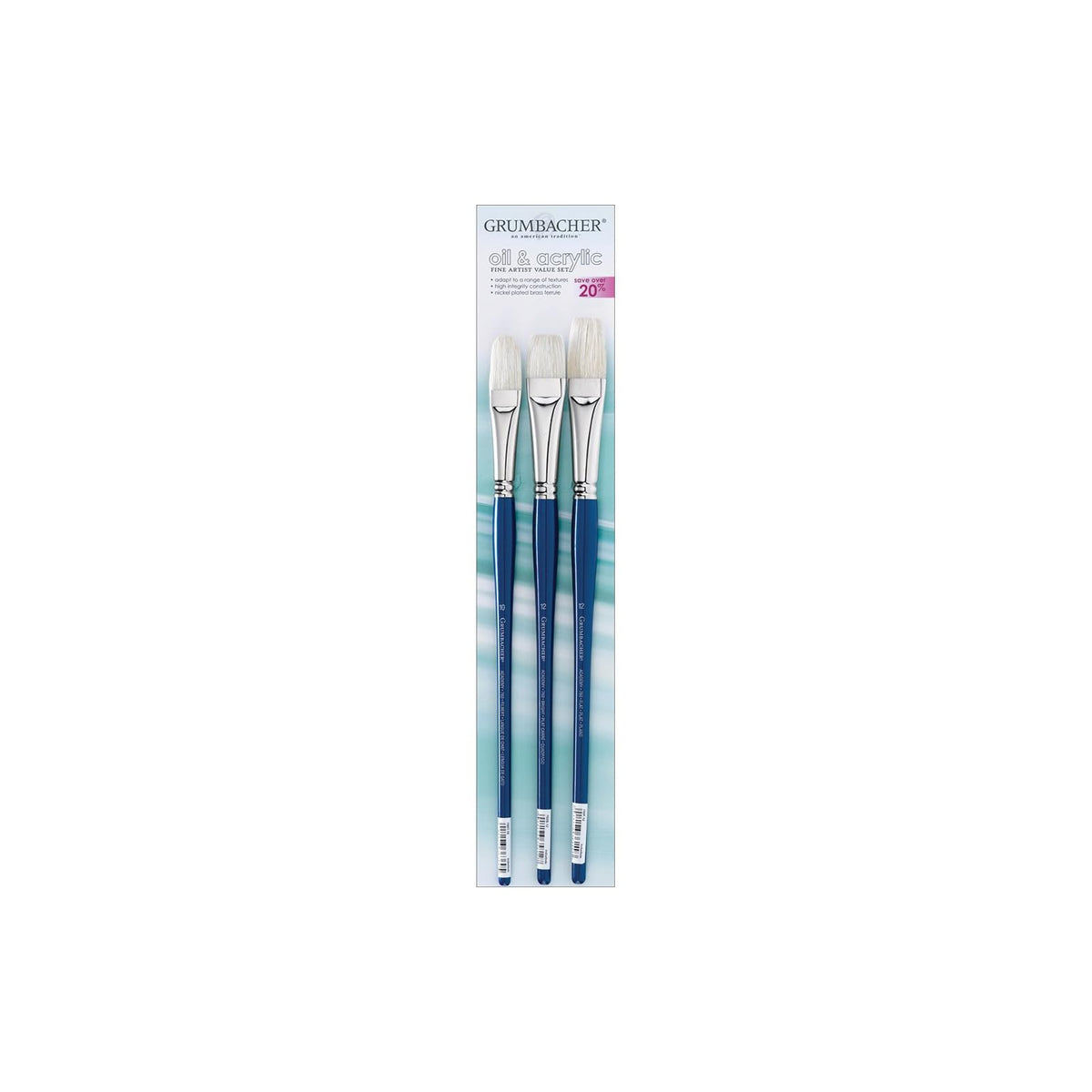 Grumbacher Paint Brush, 10mm, 12mm, 12mm, Nickel
