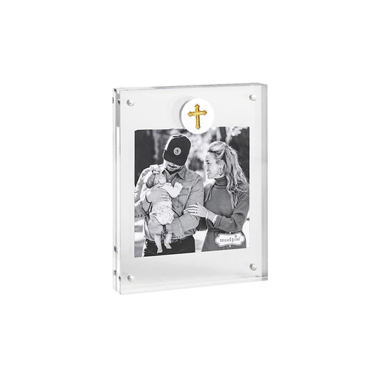 Mud Pie Picture Frame, 6 1/4" x 5", WHITE
