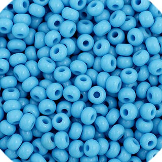 John Bead Craft Bead, Small, Opaque Turquoise Blue